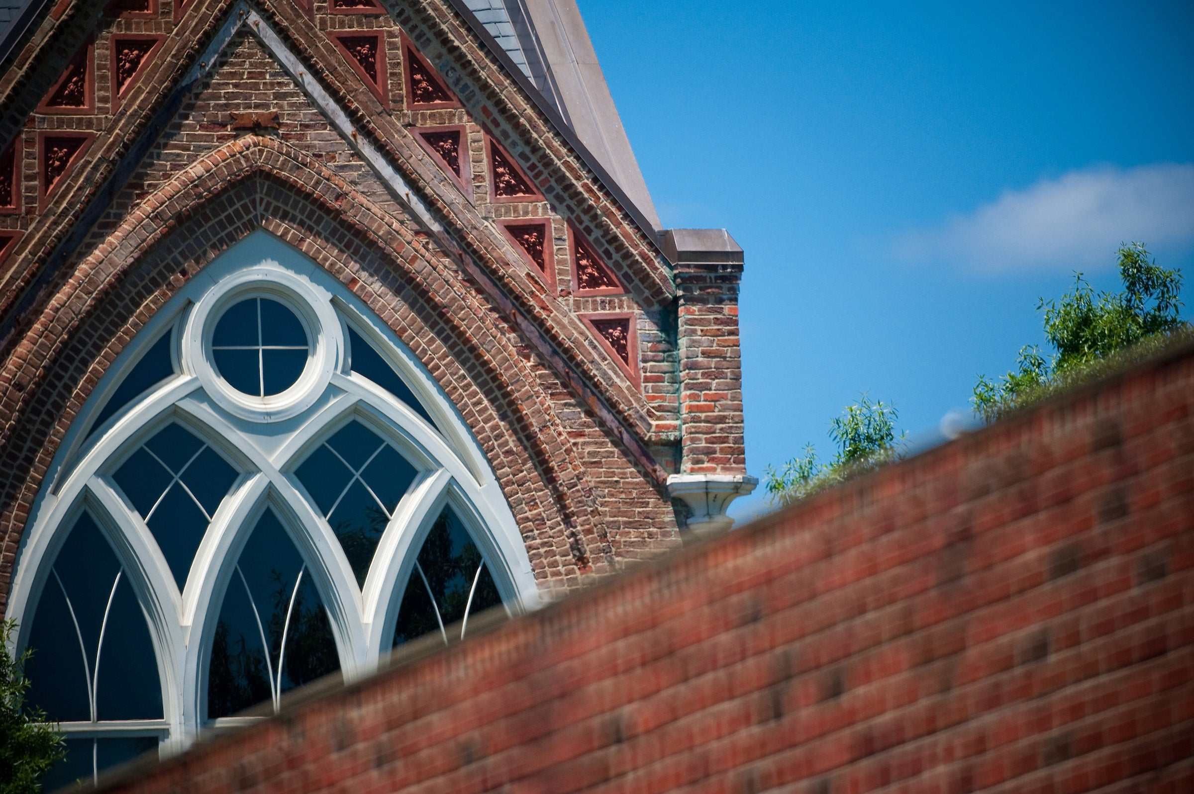 Architectural detail of Clark Hall