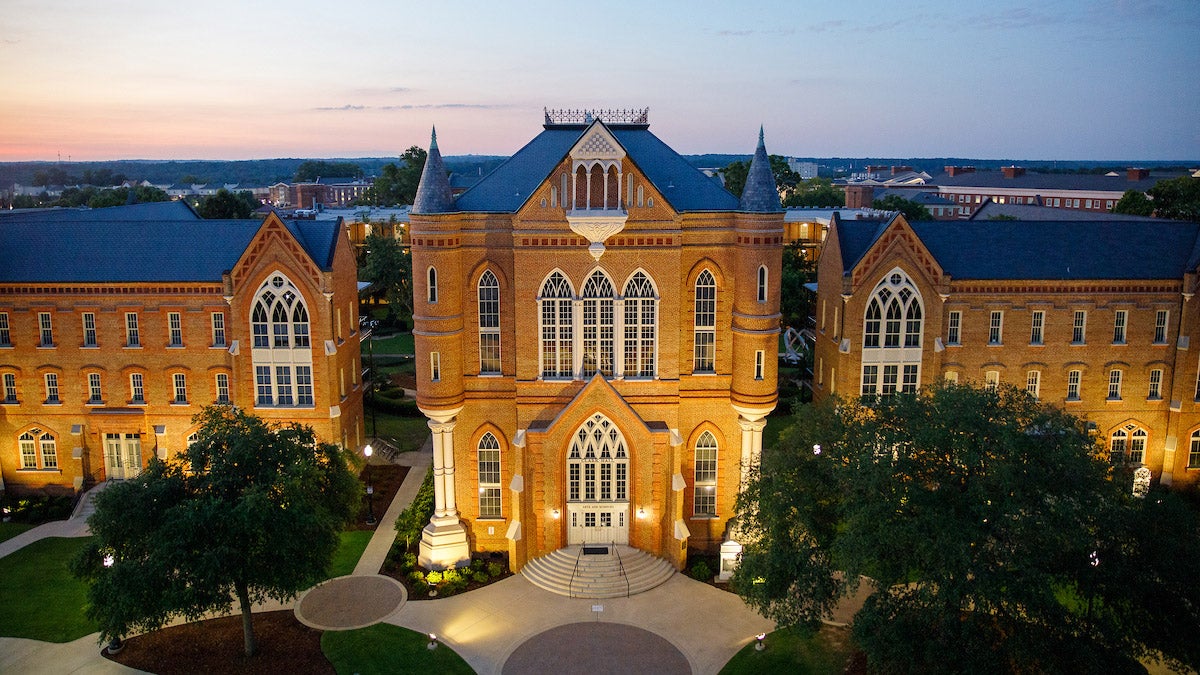 Clark Hall at sunset